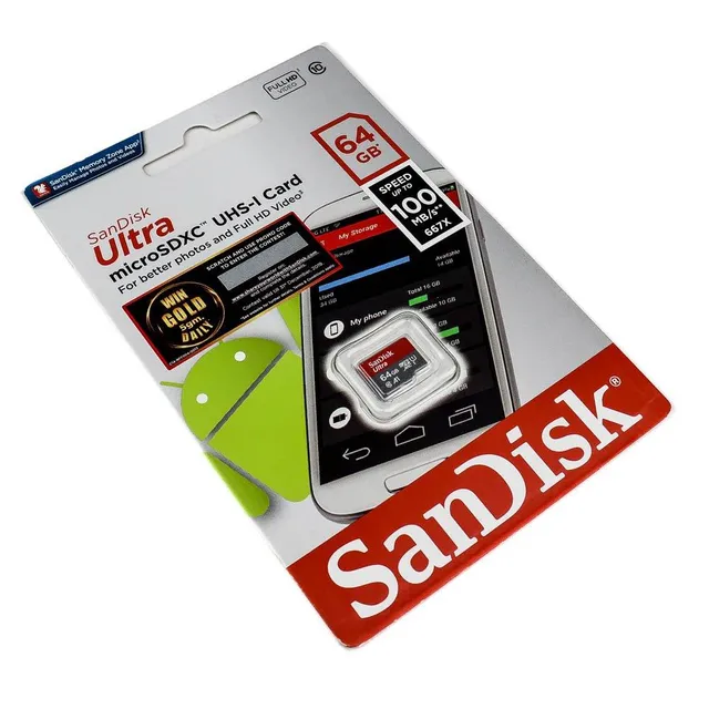 SanDisk Micro SDXC USH-I 64GB Class 10 Memory Card