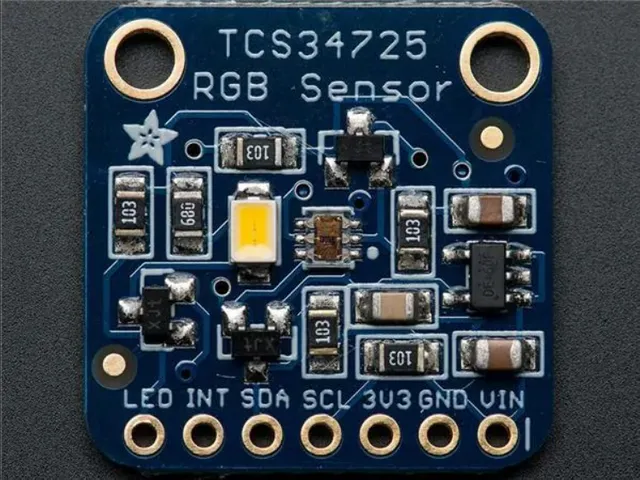 Optical Sensor Development Tools RGB Color Sensor IR filter White LED