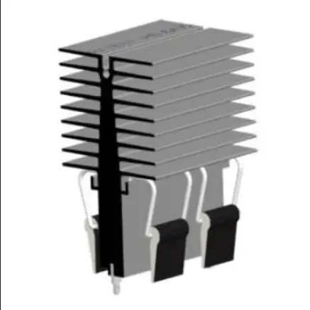 Heat Sinks omniKlip Heat Sink for TO-247, TO-264,TO-220, 40mm Wide, 25mm Long, Double Sided, Black Anodized