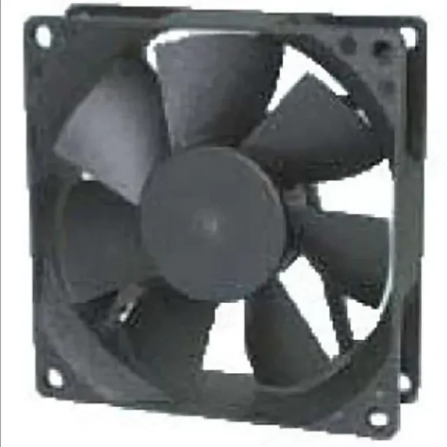 DC Fans DC Fan, 80x80x25mm, 12VDC, 40CFM, 0.18A, 33dBA, 3300RPM, 0.23inH2O, Dual Ball Bearing, Lead Wires, IP69K Rated