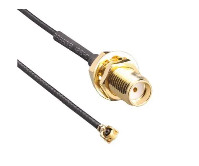 RF Cable Assemblies Cable Assembly Coaxial U.FL-type (UMCC) to SMA Female to Female 1.32 mm OD Coaxial Cable 7.874" (200 mm)