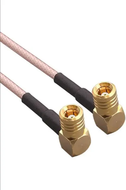 RF Cable Assemblies Cable Assembly Coaxial Right-Angle SMB Plug to Right-Angle SMB Plug RG-316 24.00" (609.60mm)