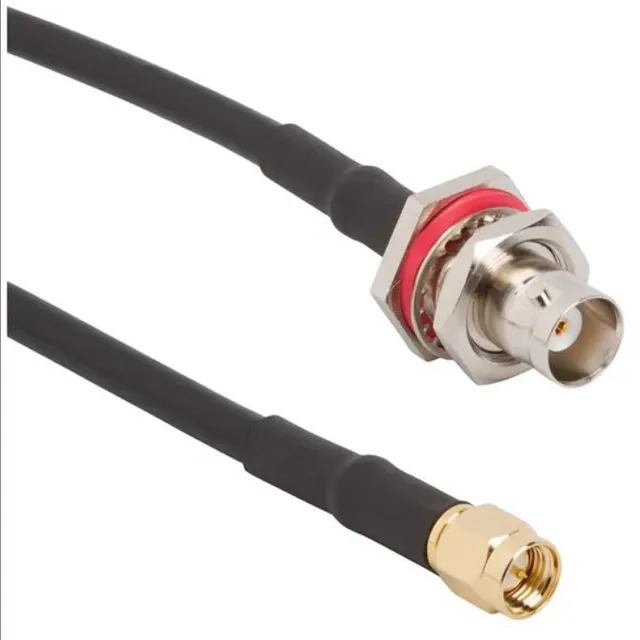 RF Cable Assemblies BNC BLKHD STRGT RG-58 Cable, 1 M