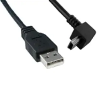 USB Cables / IEEE 1394 Cables USB 2.0 M TO M ANGLD 6FT CORD BLACK