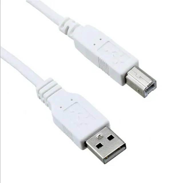USB Cables / IEEE 1394 Cables USB 2.0 M TO M STRAT 10FT CORD WHITE