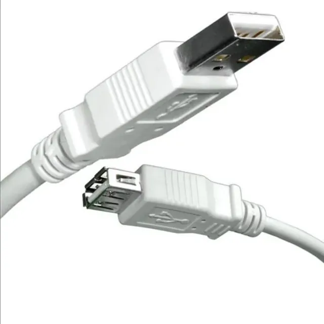 USB Cables / IEEE 1394 Cables USB EXT VERSION 2.0 A-MALE TO A-FML 6FT