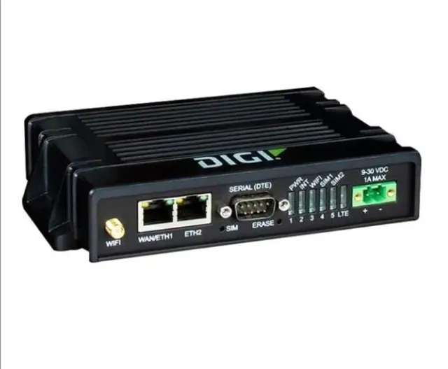 Routers Digi IX20 - LTE, CAT-4, 3G/2G fallback, Dual Ethernet, RS-232, No Accessories