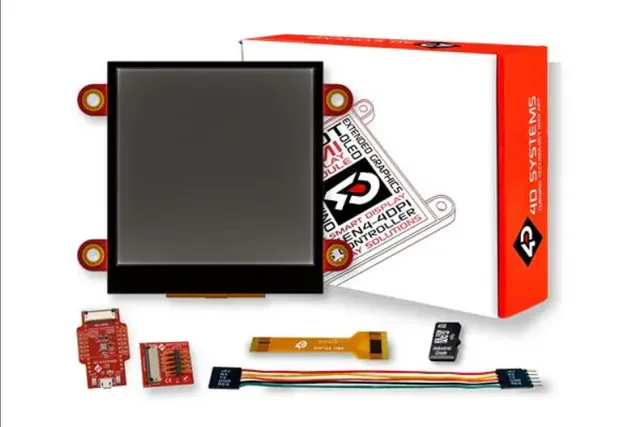 Display Development Tools Starter Kit for pixxiLCD-25P4-CTP - 2.6" PIXXI-44 INTELLIGENT LCD WITH CAPACITIVE TOUCH - SQUARE - IPS Display