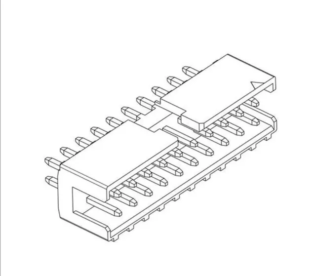 Board to Board & Mezzanine Connectors 10P,2MM,SHRD HDR,DRVT,0.76AU,TB