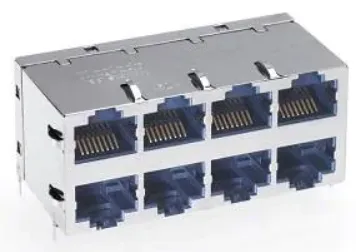Modular Connectors / Ethernet Connectors ICM VERTICAL 10/100BT LED PoE