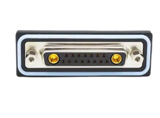 D-Sub Mixed Contact Connectors 9W4 R/A solder F FL 4-40 int thrd 40 Amp