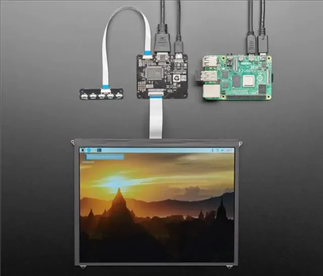 Educational Kits Pimoroni HDMI 10 IPS LCD Screen Kit - 1024x768