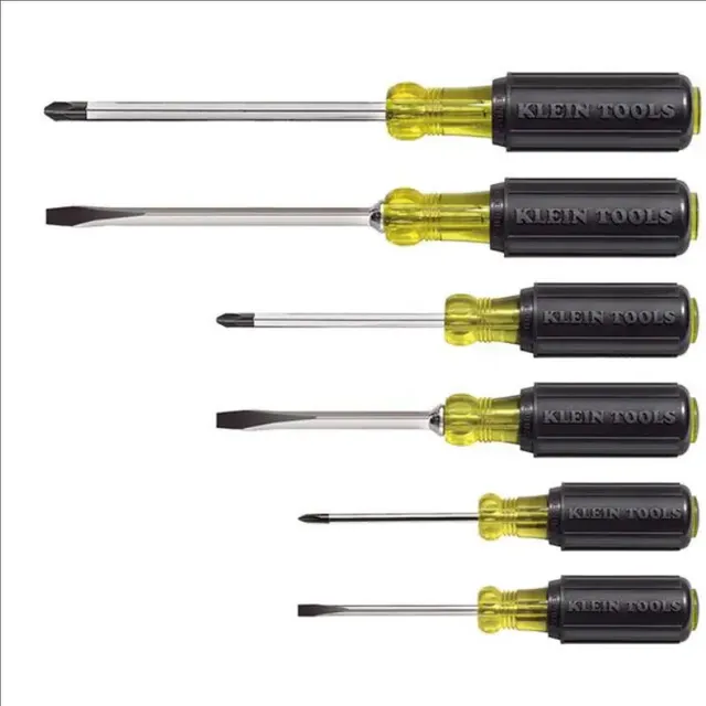 Screwdrivers, Nut Drivers & Socket Drivers Screwdriver Set, Slotted and Phillips, 6-Piece