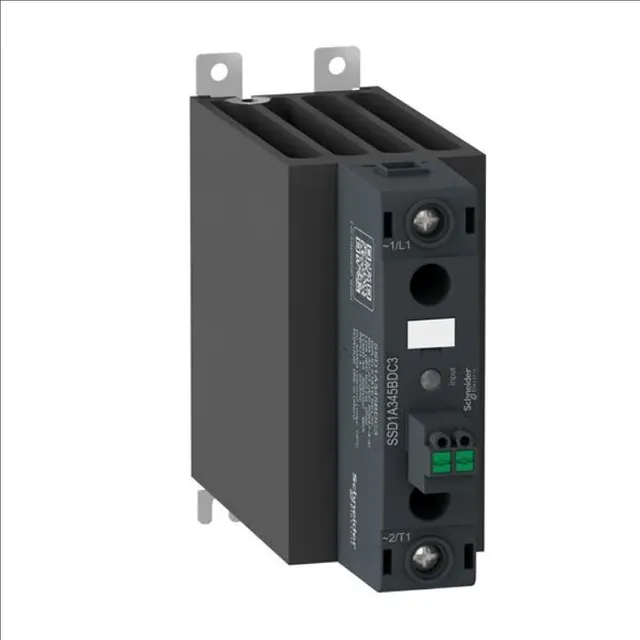 Solid State Relays - Industrial Mount SSR-DIN rail, 1phase, 48-600Vac output, 4-32Vdc control, 60A, Spring plug