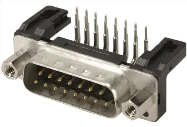 D-Sub Standard Connectors D-Sub 50pin male angled 2.54mm pitch, turned, w/o board locks, 4-40UNC, PL2