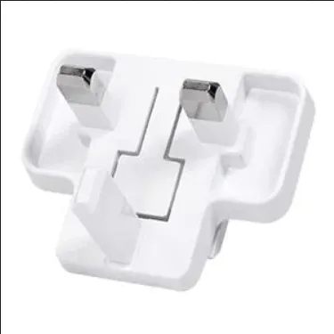 Wall Mount AC Adapters Large AC blade for UK - white