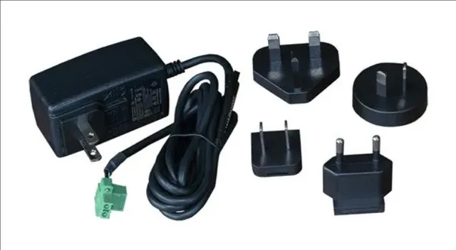Wall Mount AC Adapters PSU 18VDC 1A Wallmount Level VI, Ind. temp, Changeable plugtips for US, UK, EU, AU; 2pin Combicon screw terminal plug; Suitable for IX10 and IX20 Supersedes SKU 24000155