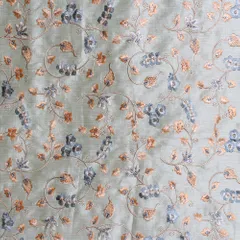 Serene floral fancy Silk fabric