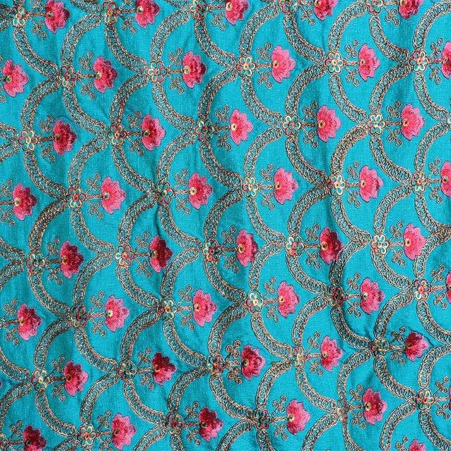 Traditional motifs Festival fabric/Party-Silk-fabric/Geometric-Fabric