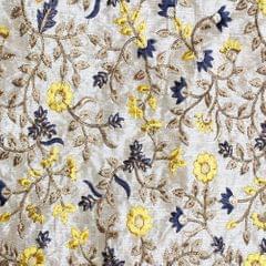 Silk Embroidered Imperial fabric