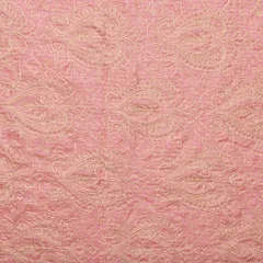 Cotton fancy royal-worked fabric