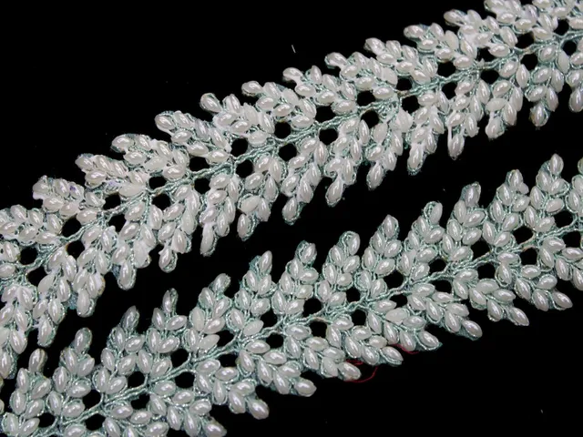 Trendy fancy pearl lace/Trim-lace/Vine-lace/Leafy-lace/Celestial-lace