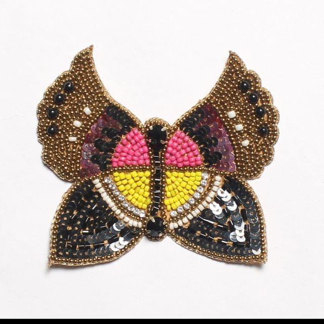 Abstract majestic butterfly patch/Patch-applique/Bead-patch/Dress-patch