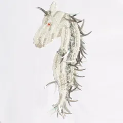 Hybrid fancy unicorn-seahorse patch