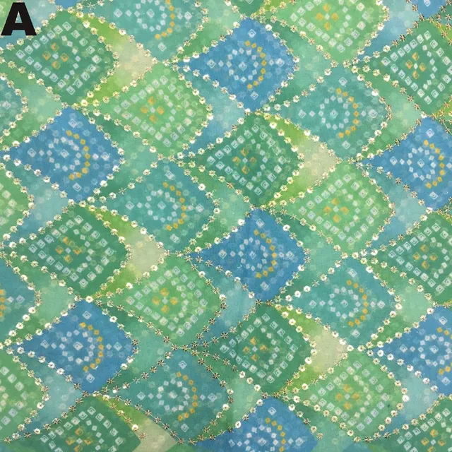 Tie-dye dots stylish fabric/Lehariya-look-fabric/Ghaghara-fabric/DIYs