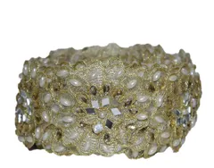 Floral motif eclectic grand feel ornately jazzed up fancy elements mirror and other type ornamented chic and festive border