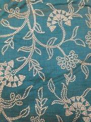 Floral beauty chic and fancy style vines with leaves blooming rich look party well grand silk base fabric