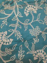 Floral beauty chic and fancy style vines with leaves blooming rich look party well grand silk base fabric