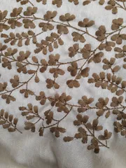 Peace branch leafy style stylish sprig very fashionable and hip look opulent feel high-party silk base fabric