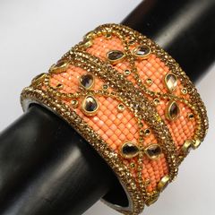 Rhinestones linking chains  floral vines contemporary feel traditional look festive party bangles