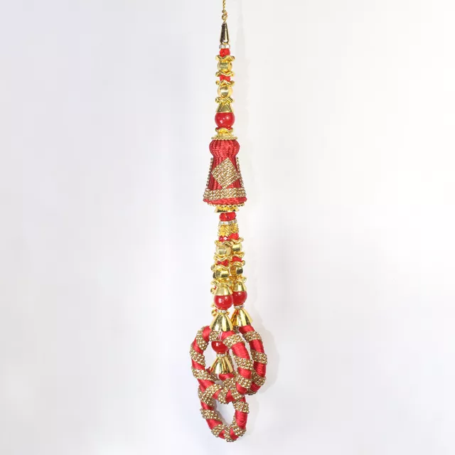 Three-hoops vivacious and vibrant cheerful beads and trinkets tassels