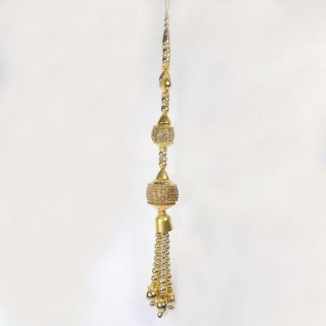 Excellent and celebratory fashion element stone and bead ornate tassels