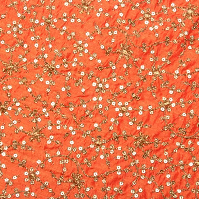 Spots and flowers vibrant feel rustic embellished party style fabric