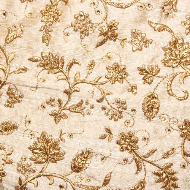 Silk like royal feel flowers and buds climbing vines majestic fabric