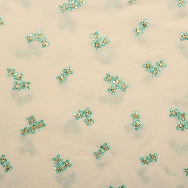 Scatter style petal groups sweet nothings thread and sequins fabric