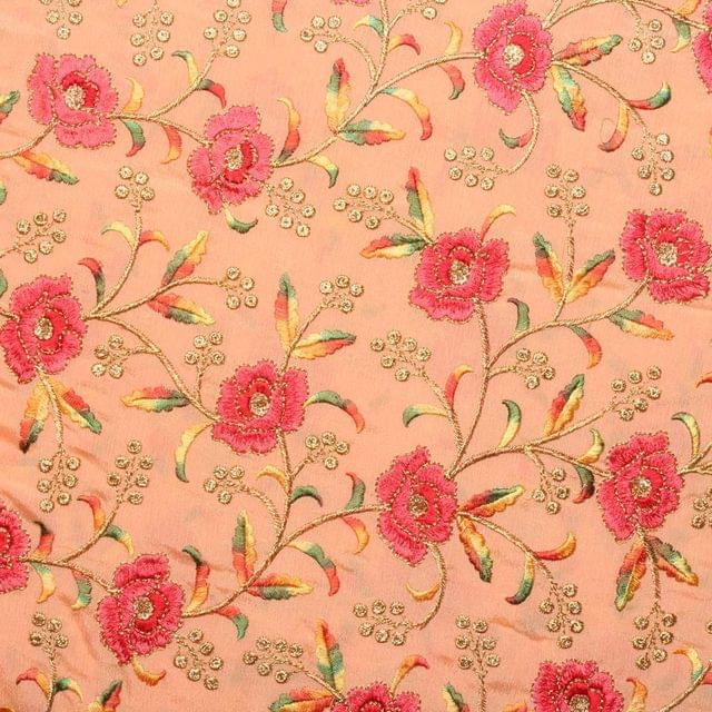 Fun and flowers sight of cheerfulness thread work wonder fine fabric