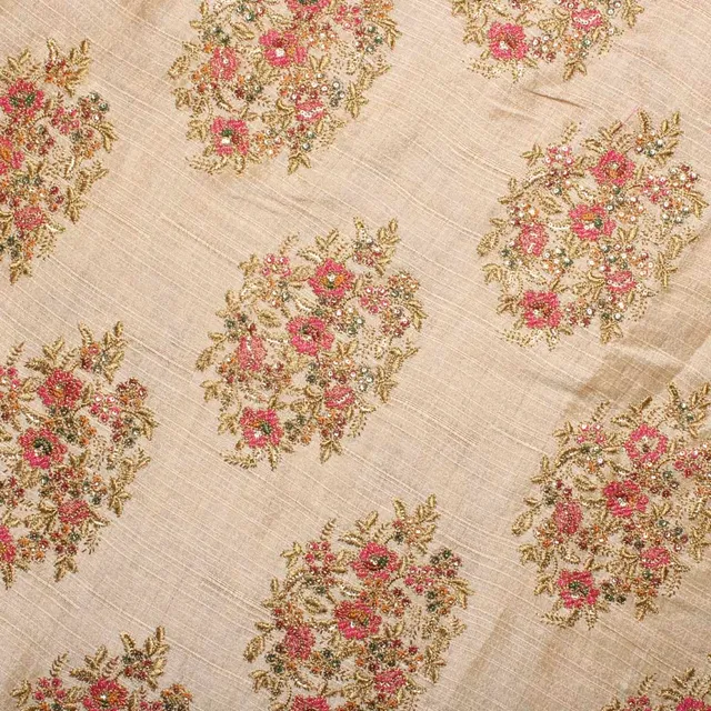 Retro-style European floral impressions dainty and grand look fabric