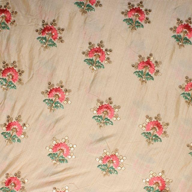 Sun-flower stylised form morning glory flowers striking trendy fabric