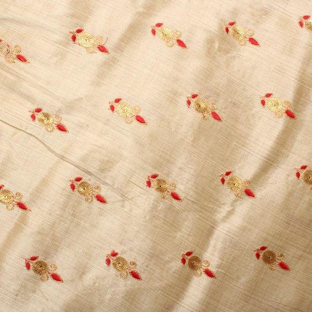 Inverted bow-bell abstract tulip look posh refined look floral fabric