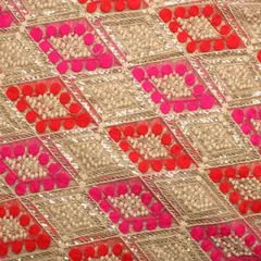Diamonds traditional form and design vibrant cheerfull fabric