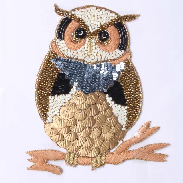 The studious Owl story character rich and stylish look night bird patch
