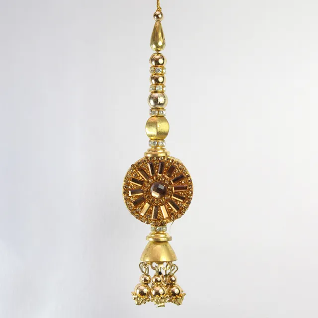 Sun dial elegance studs and stones beads diverse merry festive tassels