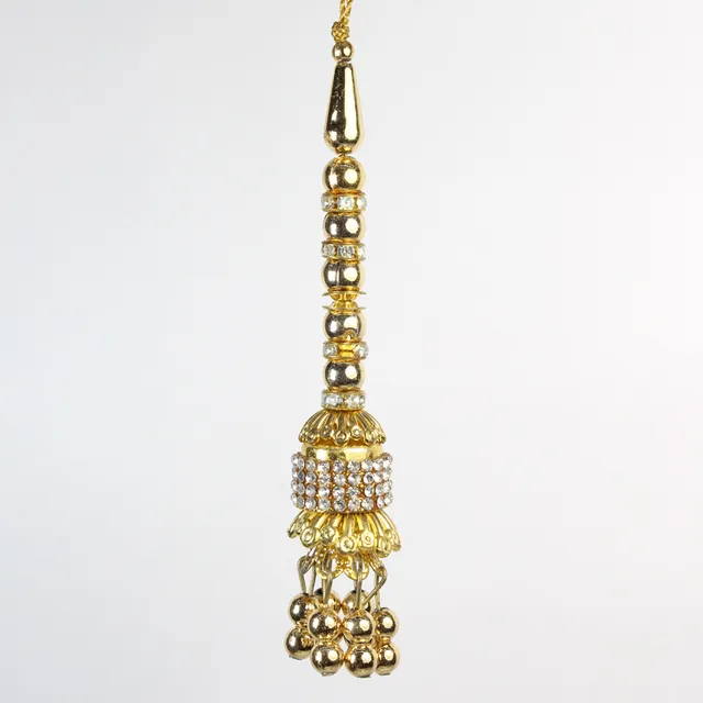 Pacific style designer grand palatial rhinestones beads worked tassels