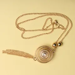 Snail designer twirling neck-chain