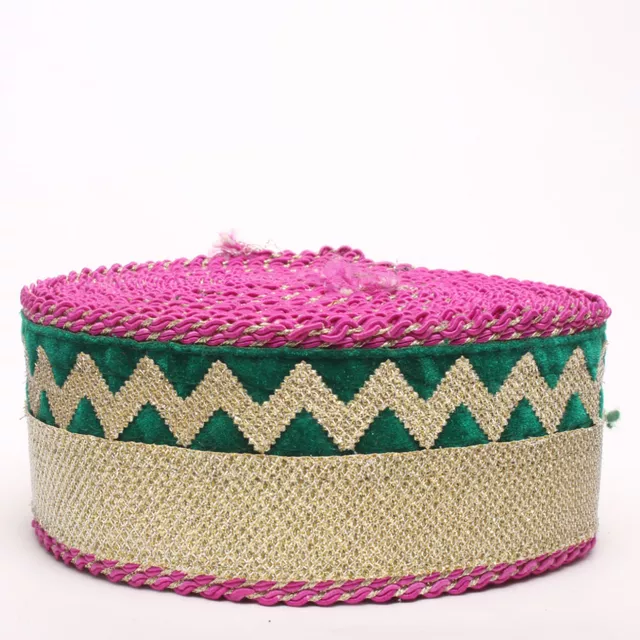 Zig-zag designer edge calm look stylish twisted chord rimmed border
