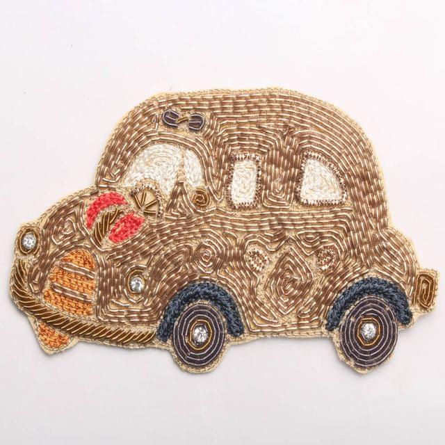 Beetle-car cute look fancy patch/Zardosi-patch/Cars-patch/sewing-patch